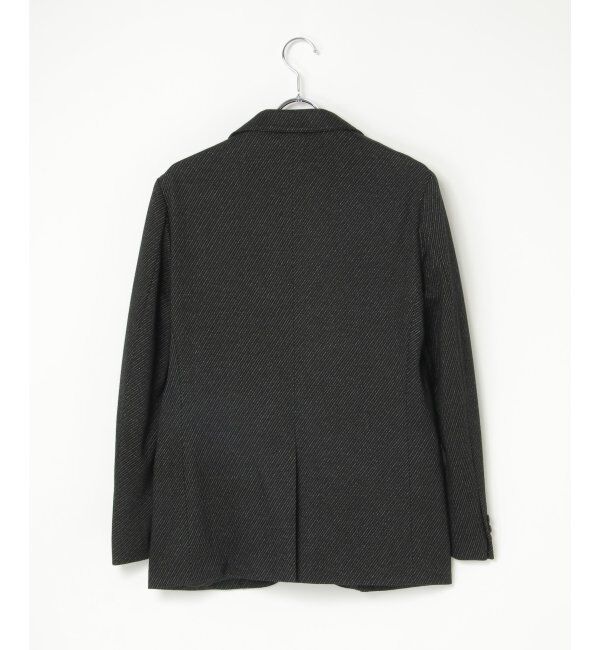 IKKA LOUNGE「【セットアップ対応】BLKウールミックスジャージジャケット」|テーラードジャケット|