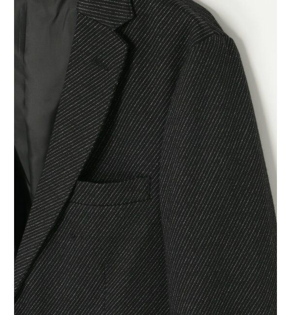 IKKA LOUNGE「【セットアップ対応】BLKウールミックスジャージジャケット」|テーラードジャケット|