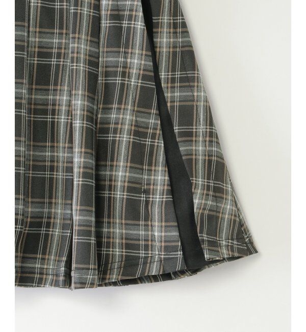 ikka kids「サイド切り替えタックチェックスカート（120~160cm）」|スカート|