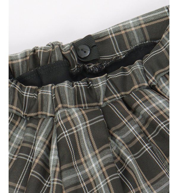 ikka kids「サイド切り替えタックチェックスカート（120~160cm）」|スカート|