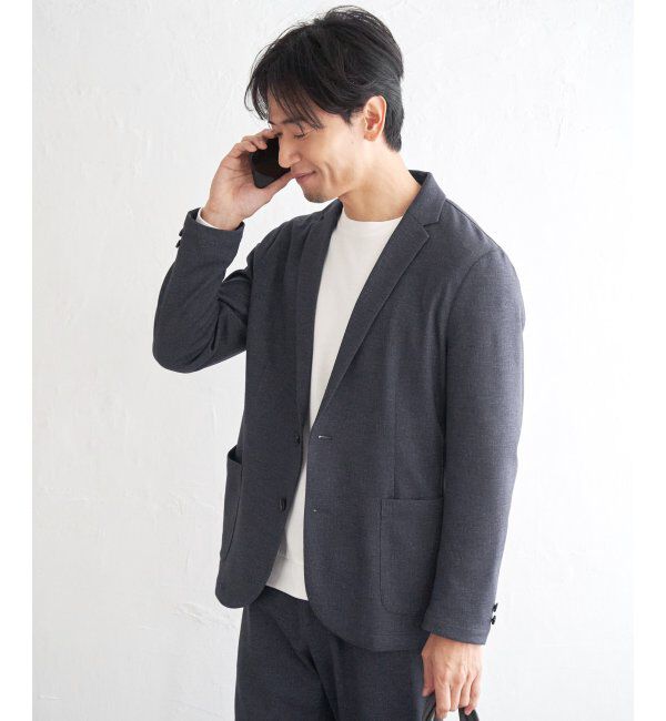 IKKA LOUNGE「【セットアップ対応】GOKU楽ワークライトデニムジャケット」|テーラードジャケット|