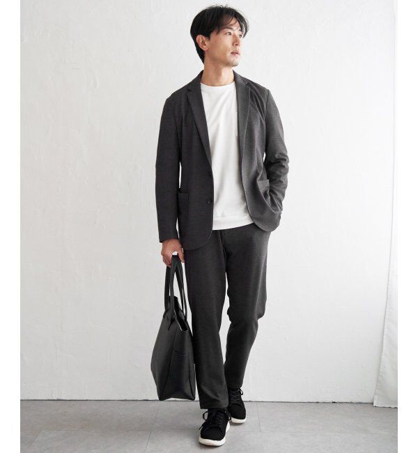 IKKA LOUNGE「【セットアップ対応】GOKU楽ワークライトデニムジャケット」|テーラードジャケット|