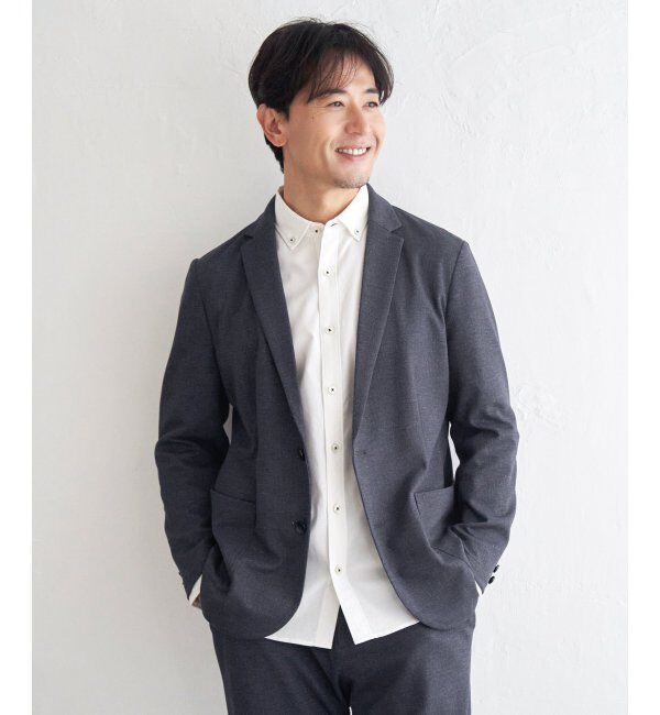 IKKA LOUNGE「【セットアップ対応】GOKU楽ワークライトデニムジャケット」|テーラードジャケット|
