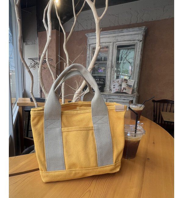 Lbc with Life「キャンバス仕切りミニトートバッグ」|その他|イエロー