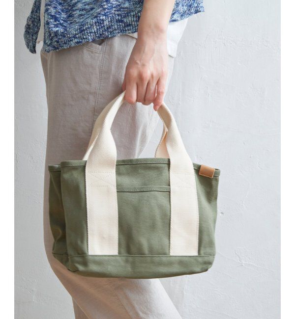 Lbc with Life「キャンバス仕切りミニトートバッグ」|その他|オリーブ