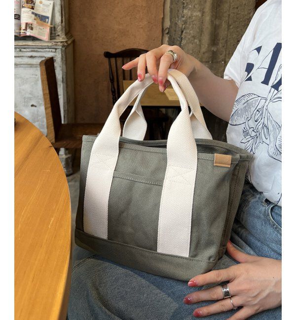 Lbc with Life「キャンバス仕切りミニトートバッグ」|その他|