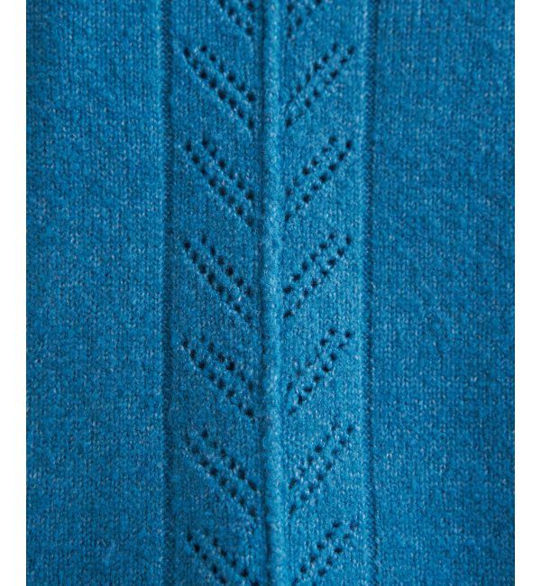 Lbc with Life「透かし柄バックスリットニット」|カーディガン|