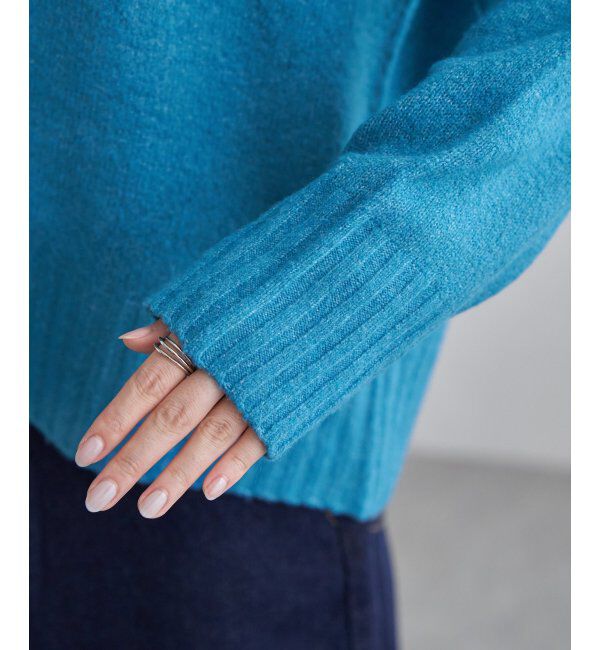 Lbc with Life「透かし柄バックスリットニット」|カーディガン|