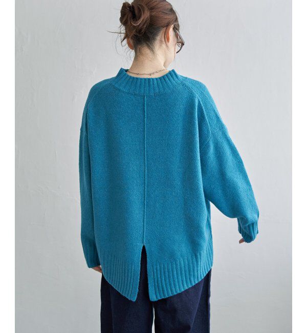 Lbc with Life「透かし柄バックスリットニット」|カーディガン|