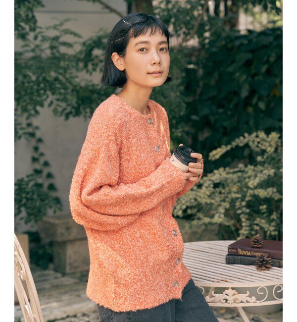 Lbc with Life「リサイクルモコモコ2WAYカーディガン」|カーディガン|