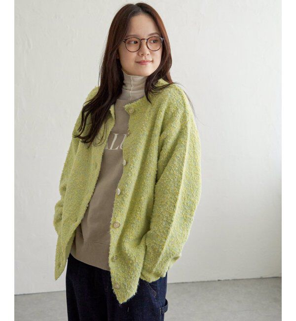 Lbc with Life「リサイクルモコモコ2WAYカーディガン」|カーディガン|