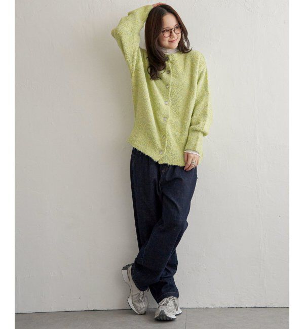 Lbc with Life「リサイクルモコモコ2WAYカーディガン」|カーディガン|