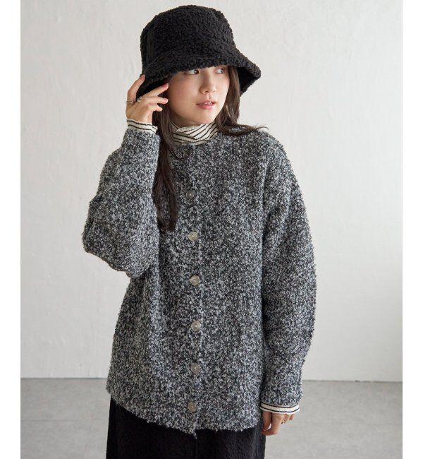 Lbc with Life「リサイクルモコモコ2WAYカーディガン」|カーディガン|