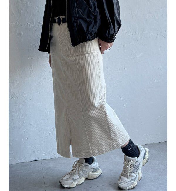 Lbc with Life「コーデュロイIラインスカート」|スカート|