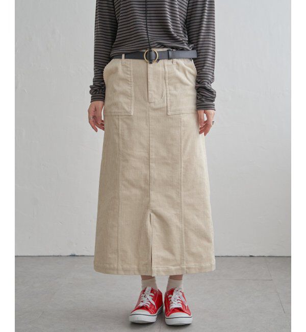 Lbc with Life「コーデュロイIラインスカート」|スカート|