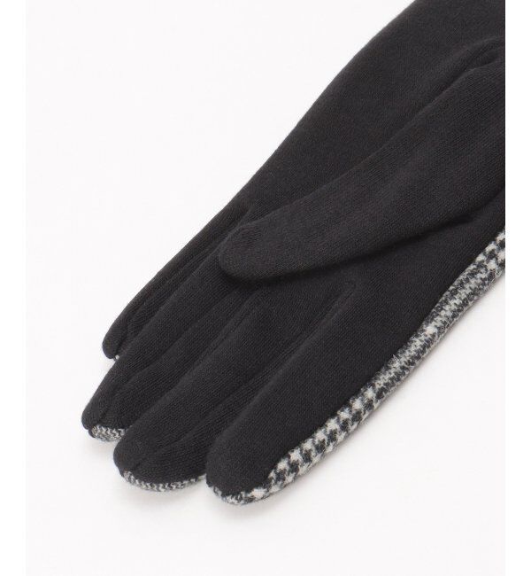 Lbc with Life「グレンチェックリボン付きグローブ」|手袋|