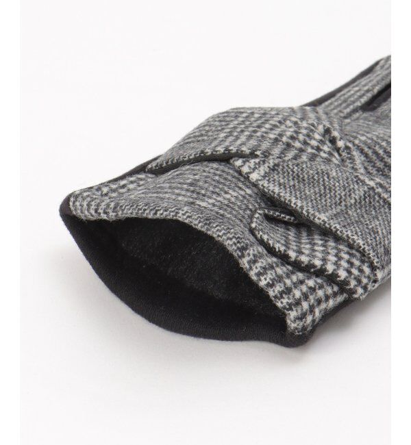 Lbc with Life「グレンチェックリボン付きグローブ」|手袋|