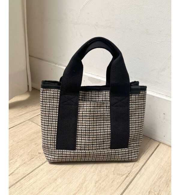 Lbc with Life「ツイード仕切り持ち手ミニトートバッグ」|その他|