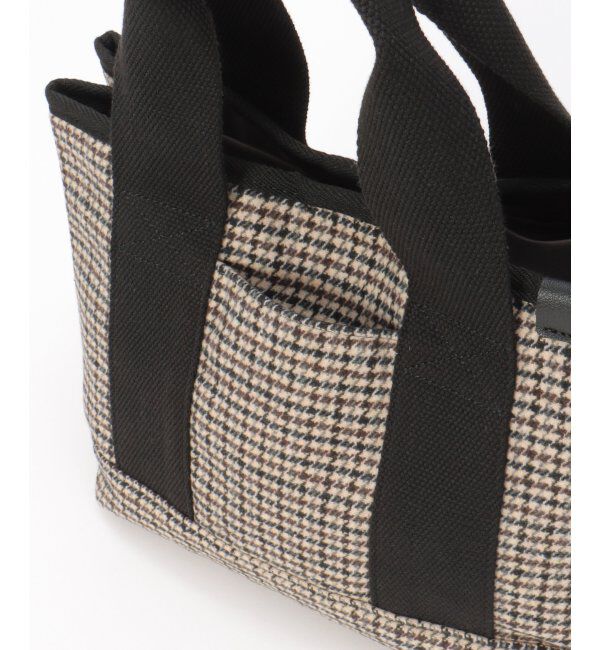 Lbc with Life「ツイード仕切り持ち手ミニトートバッグ」|その他|