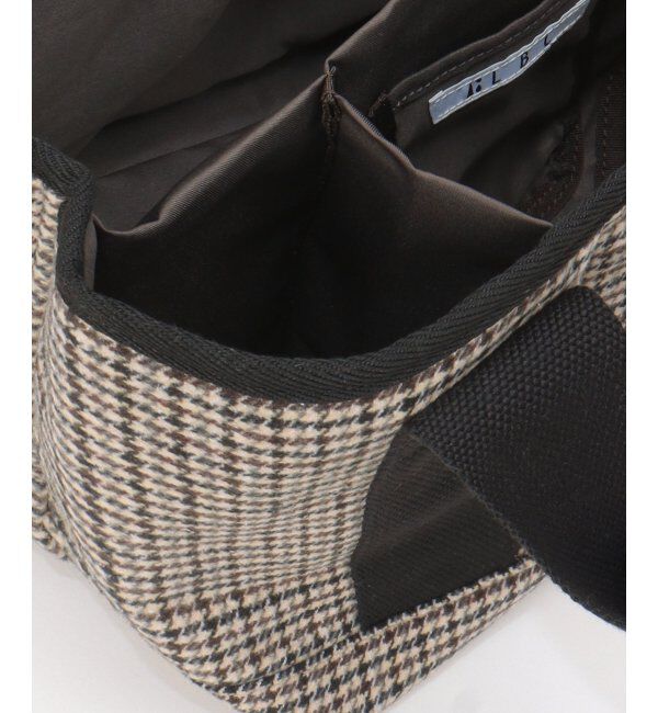 Lbc with Life「ツイード仕切り持ち手ミニトートバッグ」|その他|