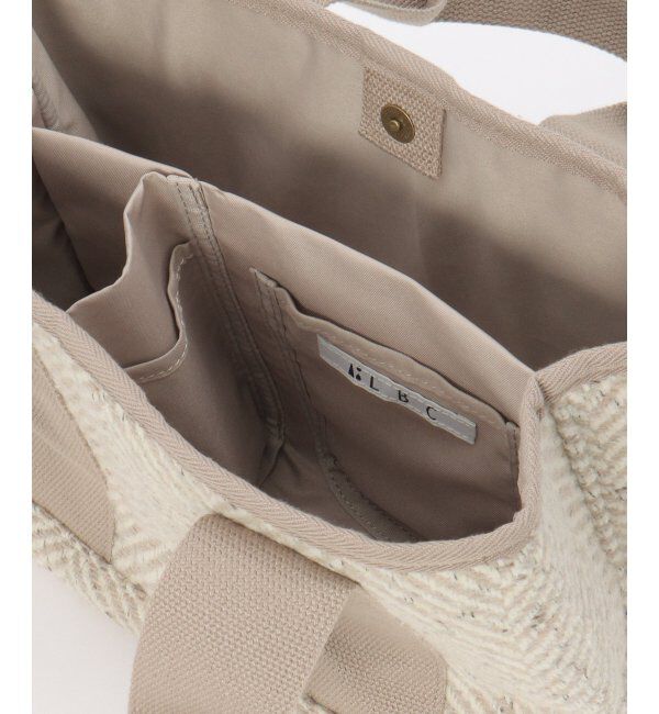 Lbc with Life「ツイード仕切り持ち手ミニトートバッグ」|その他|