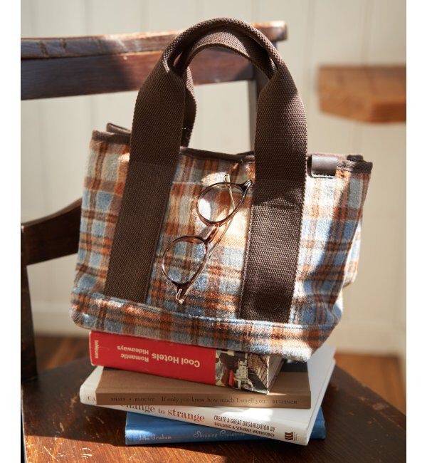 Lbc with Life「ツイード仕切り持ち手ミニトートバッグ」|その他|