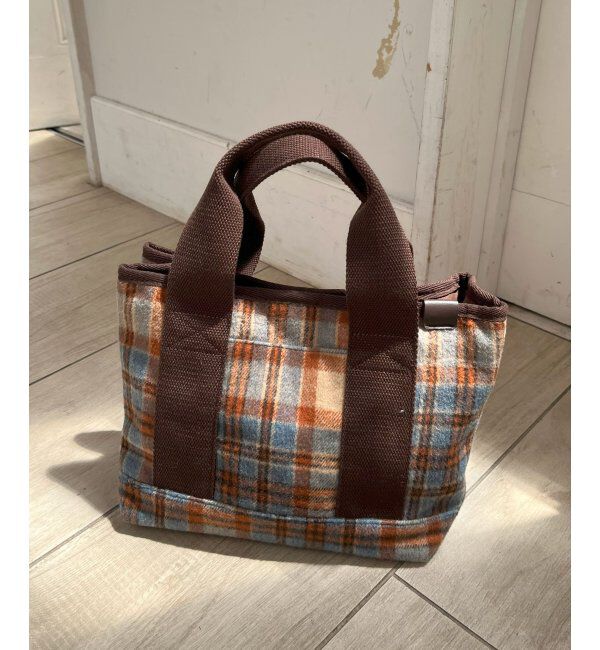 Lbc with Life「ツイード仕切り持ち手ミニトートバッグ」|その他|