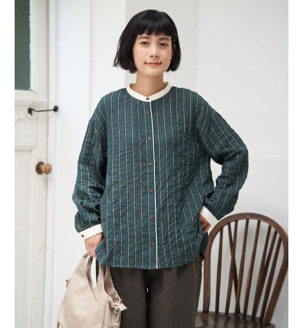 Lbc with Life「クレリックパイピングシャツ」|シャツ・ブラウス|