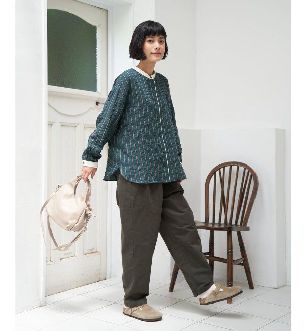 Lbc with Life「クレリックパイピングシャツ」|シャツ・ブラウス|