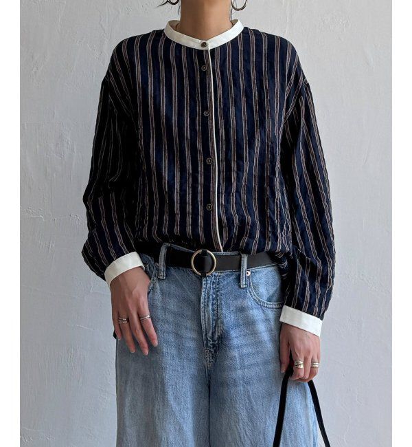 Lbc with Life「クレリックパイピングシャツ」|シャツ・ブラウス|