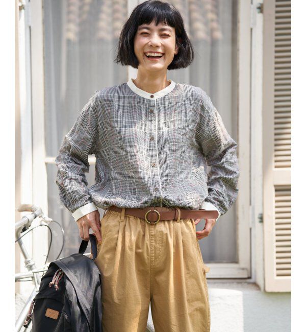 Lbc with Life「クレリックパイピングシャツ」|シャツ・ブラウス|