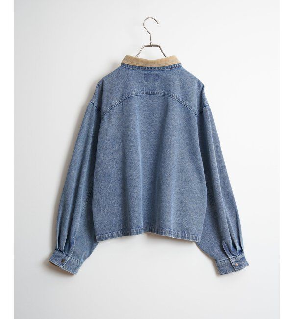 Lbc with Life「コール切り替えデニムジャケット」|ブルゾン・スタジャン|