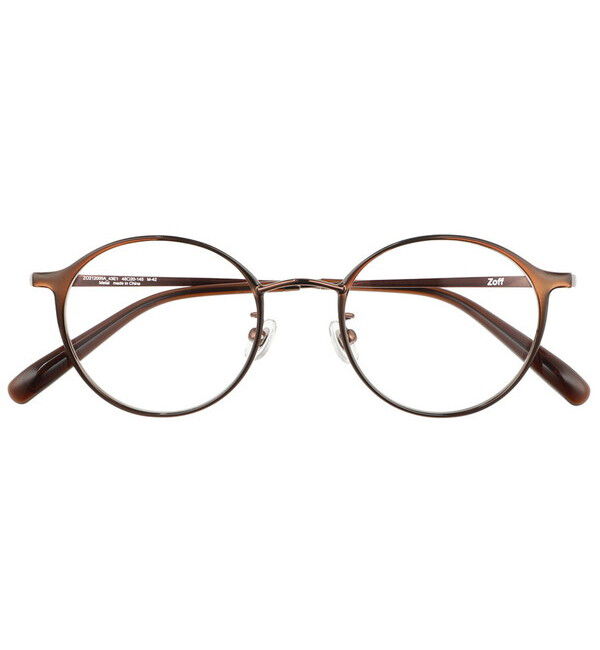  「ボストン型 メガネ｜ メタルフレーム 度なし・度付き(レンズ交換券付き) Zoff CLASSIC」|メガネ|