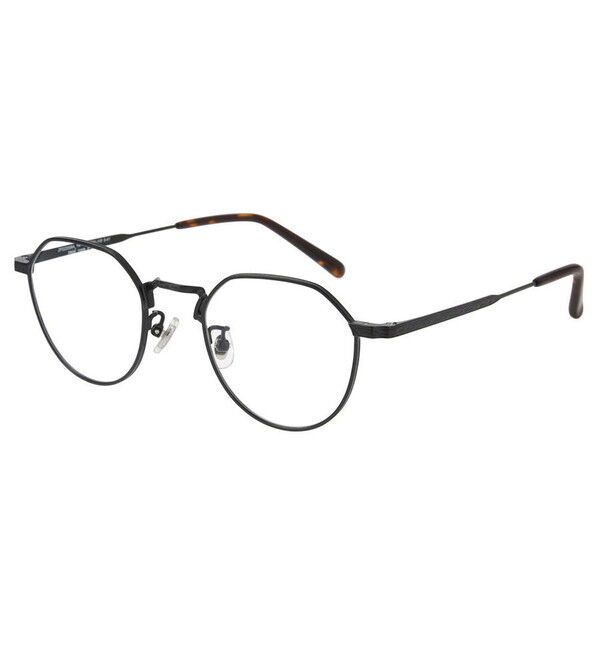  「クラウンパント型 メガネ｜ オシャレで高級感のあるメタルフレーム Zoff レンズ交換券付き」|メガネ|ブラック系その他