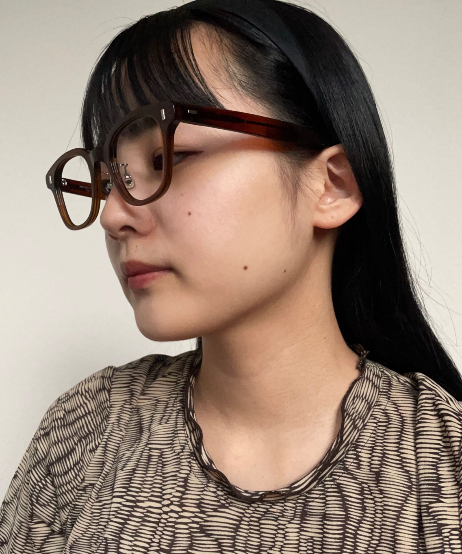  「ウェリントン型 メガネ ｜太縁メガネ｜伊達メガネ ｜Zoff CLASSIC TREND レンズ交換券付き」|メガネ|ブラウン