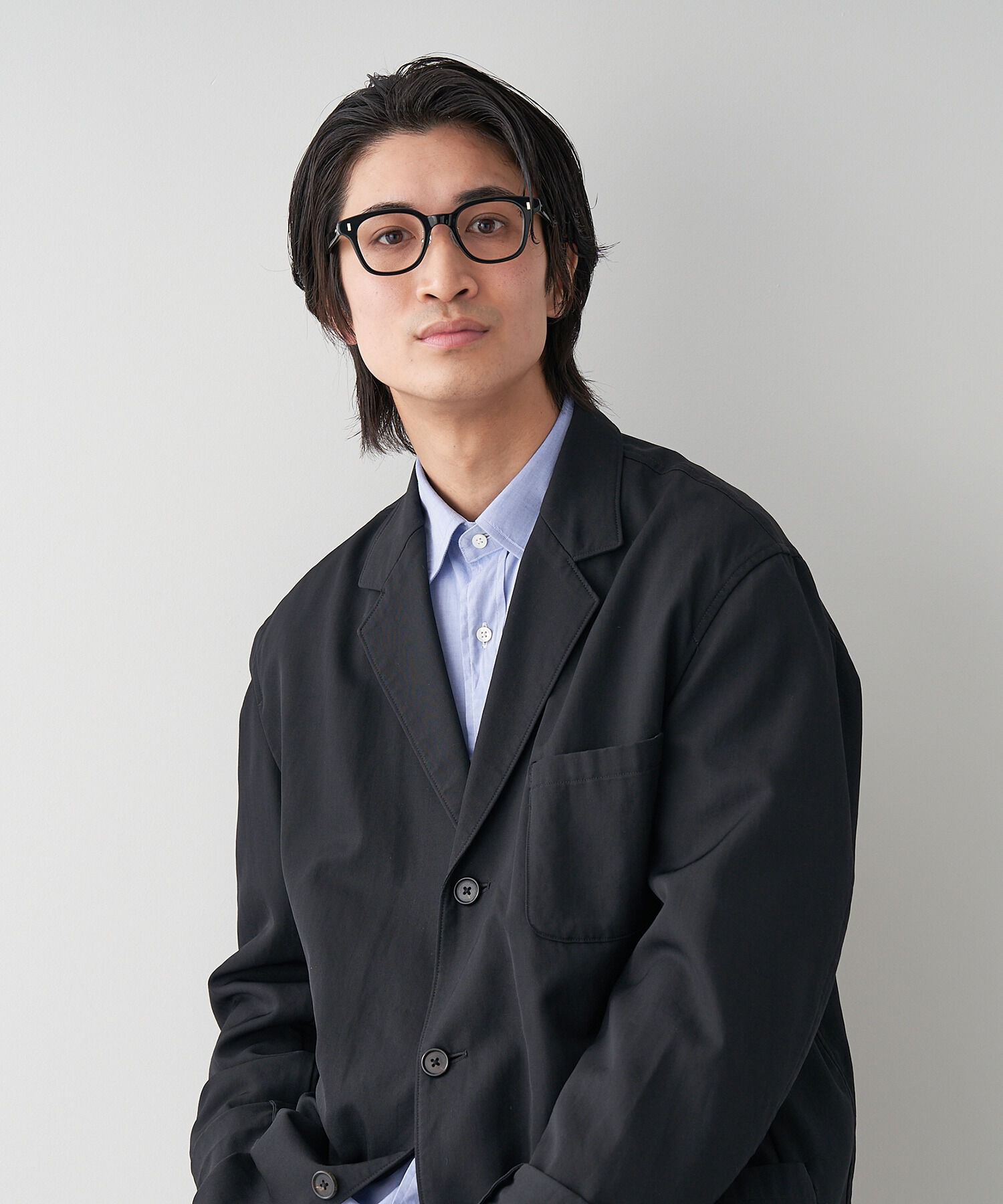  「ウェリントン型 メガネ ｜太縁メガネ｜伊達メガネ ｜Zoff CLASSIC TREND レンズ交換券付き」|メガネ|