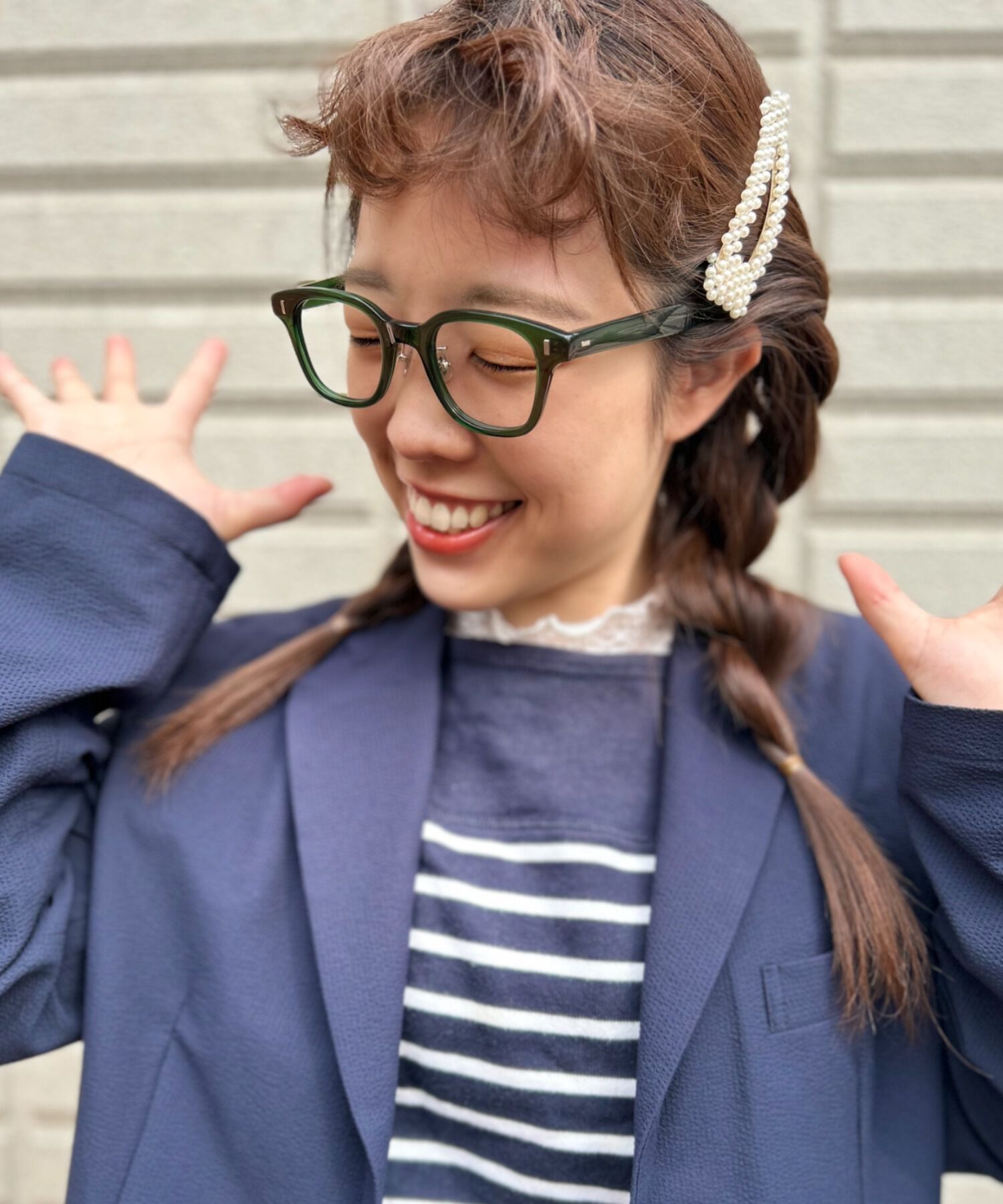  「ウェリントン型 メガネ ｜太縁メガネ｜伊達メガネ ｜Zoff CLASSIC TREND レンズ交換券付き」|メガネ|グリーン