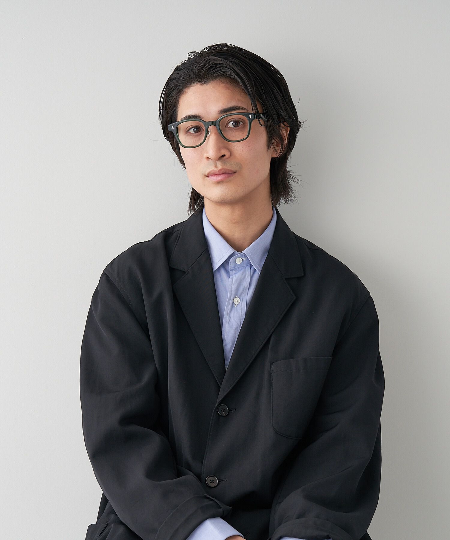  「ウェリントン型 メガネ ｜太縁メガネ｜伊達メガネ ｜Zoff CLASSIC TREND レンズ交換券付き」|メガネ|