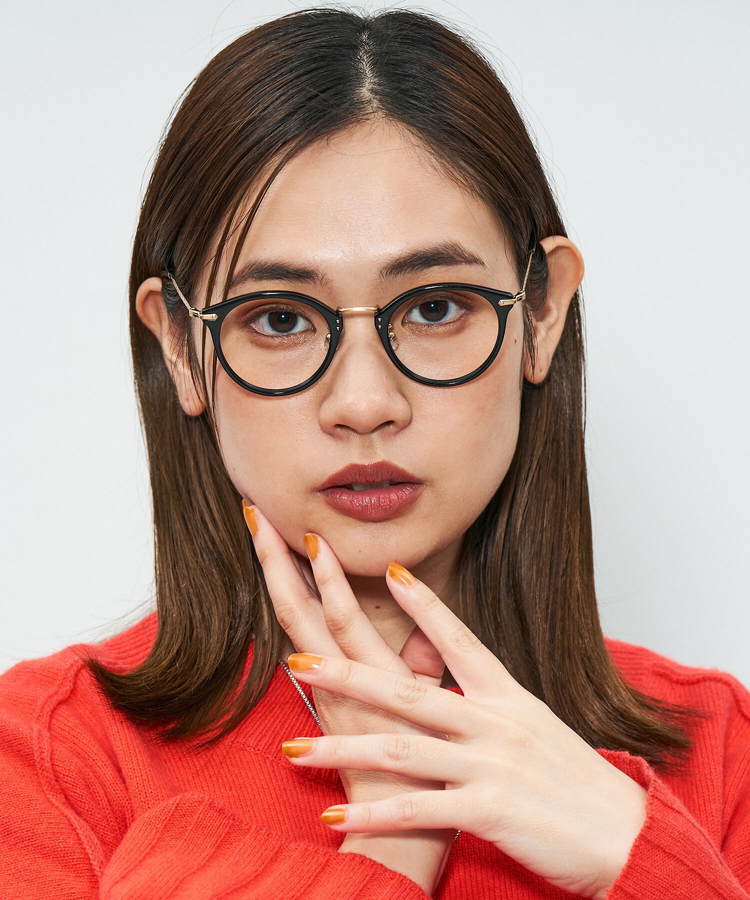  「ボストン型 メガネ｜Zoff メタル プラスチック 伊達メガネ 度付きメガネ レンズ交換券付き」|メガネ|ブラック