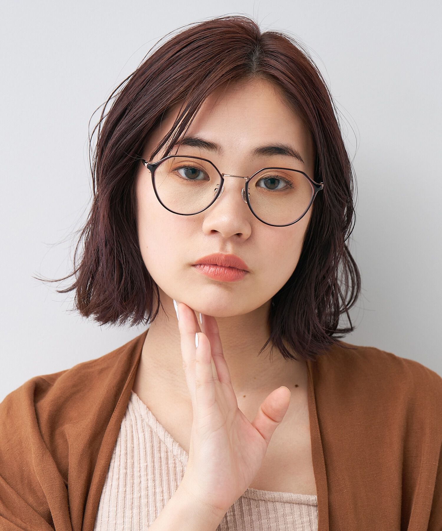  「ボストン型 クリアレンズサングラス｜紫外線100%カットクリアサングラス」|サングラス|