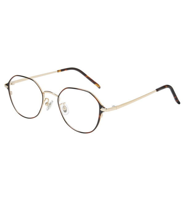  「ウェリントン型 メガネ｜知性を感じるメタルフレーム /CLASSIC レンズ交換券付き」|メガネ|ブラウン