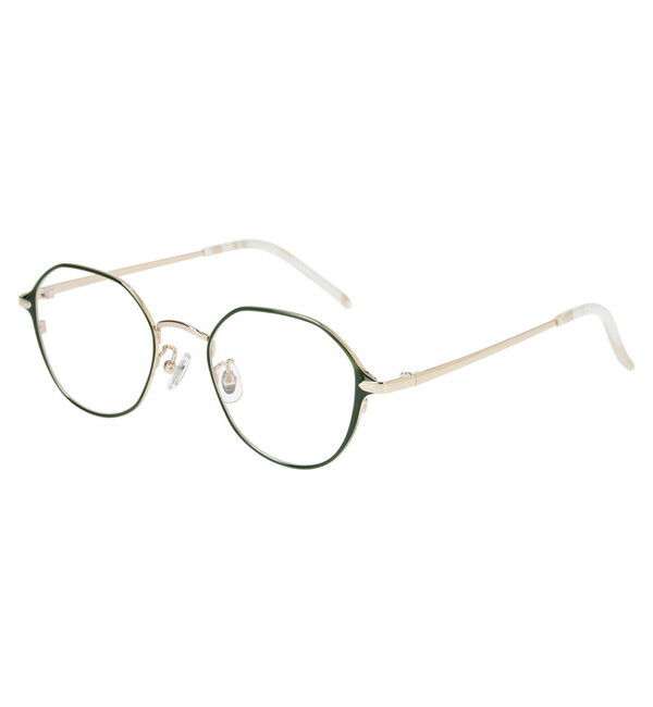  「ウェリントン型 メガネ｜知性を感じるメタルフレーム /CLASSIC レンズ交換券付き」|メガネ|グリーン