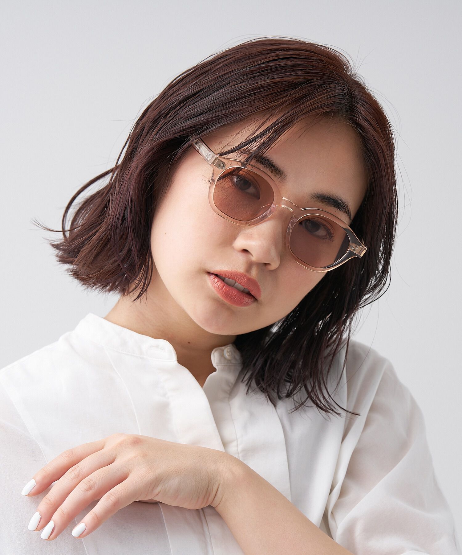  「ウェリントン型 サングラス｜TREND SUNGLASSES」|サングラス|ピンク