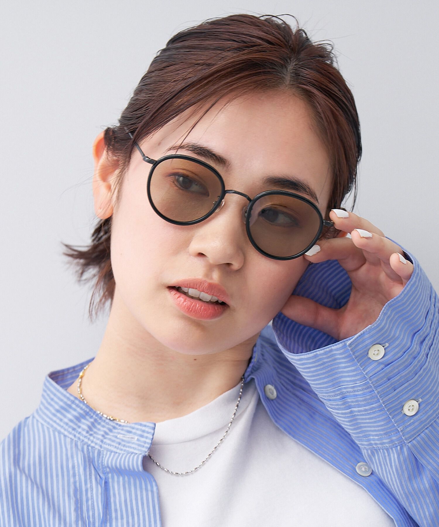  「ボストン型 サングラス｜TREND SUNGLASSES」|サングラス|ブラック