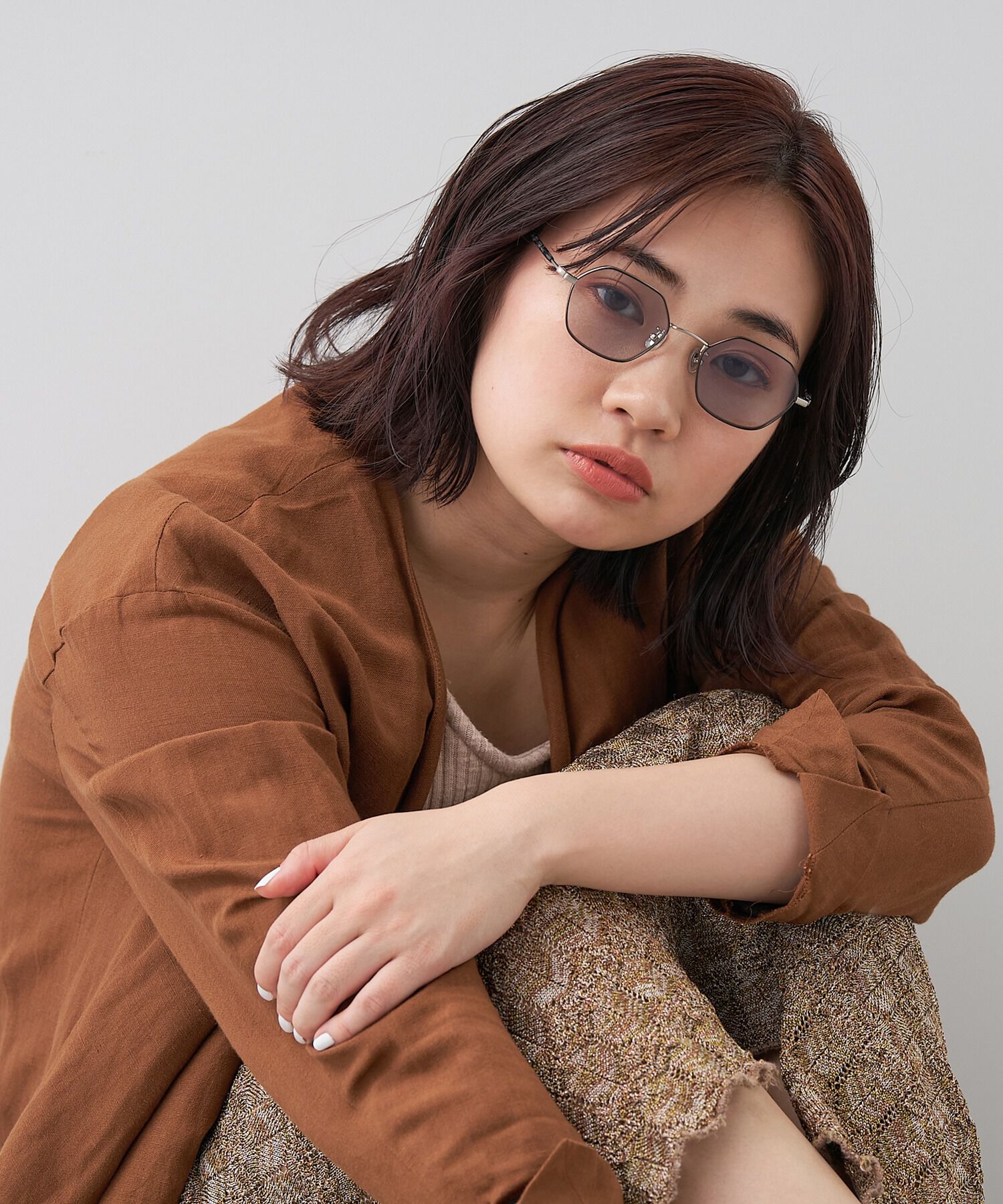  「ウェリントン型 サングラス｜個性的な印象の多角形フレーム TREND SUNGLASSES」|サングラス|