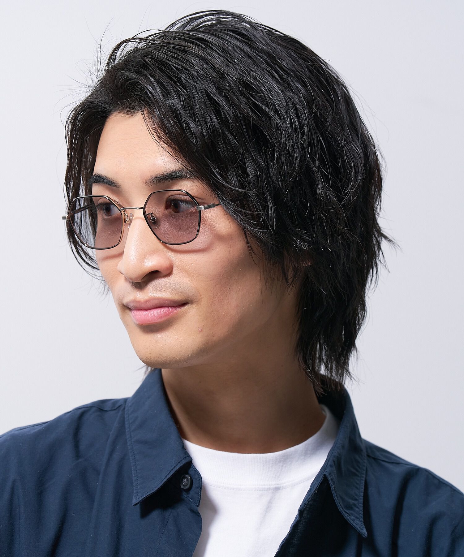  「ウェリントン型 サングラス｜個性的な印象の多角形フレーム TREND SUNGLASSES」|サングラス|