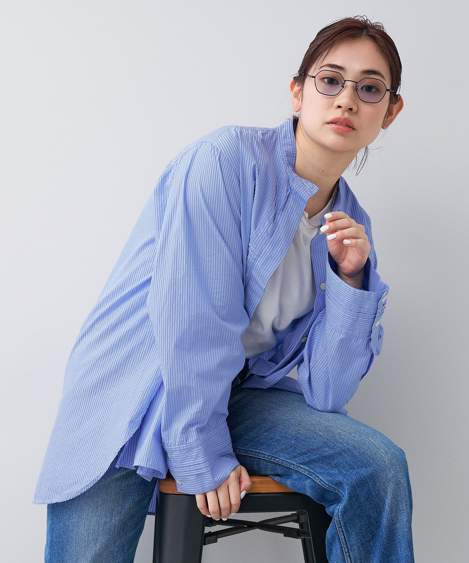  「ウェリントン型 サングラス｜個性的な印象の多角形フレーム TREND SUNGLASSES」|サングラス|ブラック系その他