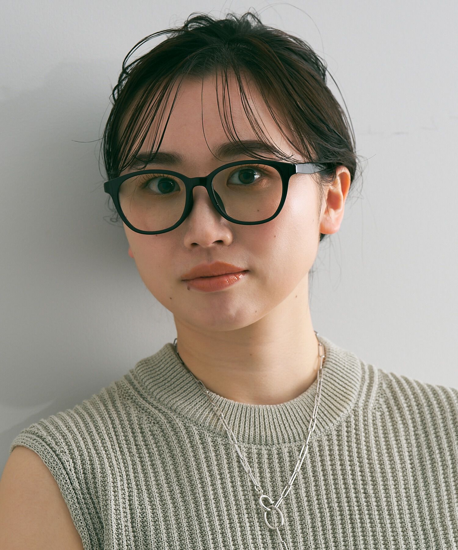  「【WEB限定】ウェリントン型 クリアレンズサングラス Web限定商品｜Zoff UV CLEAR 」|サングラス|ブラック