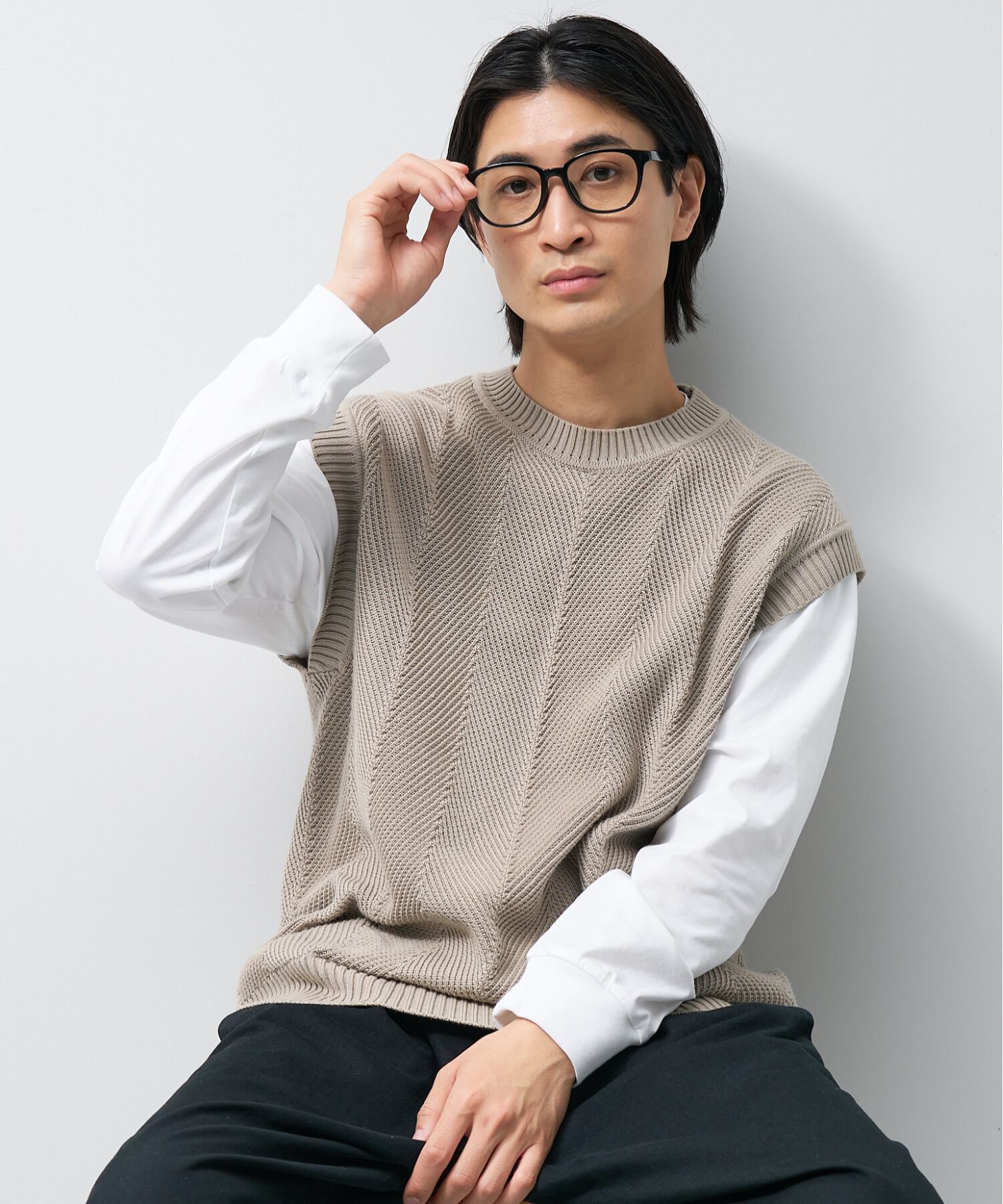  「【WEB限定】ウェリントン型 クリアレンズサングラス Web限定商品｜Zoff UV CLEAR 」|サングラス|