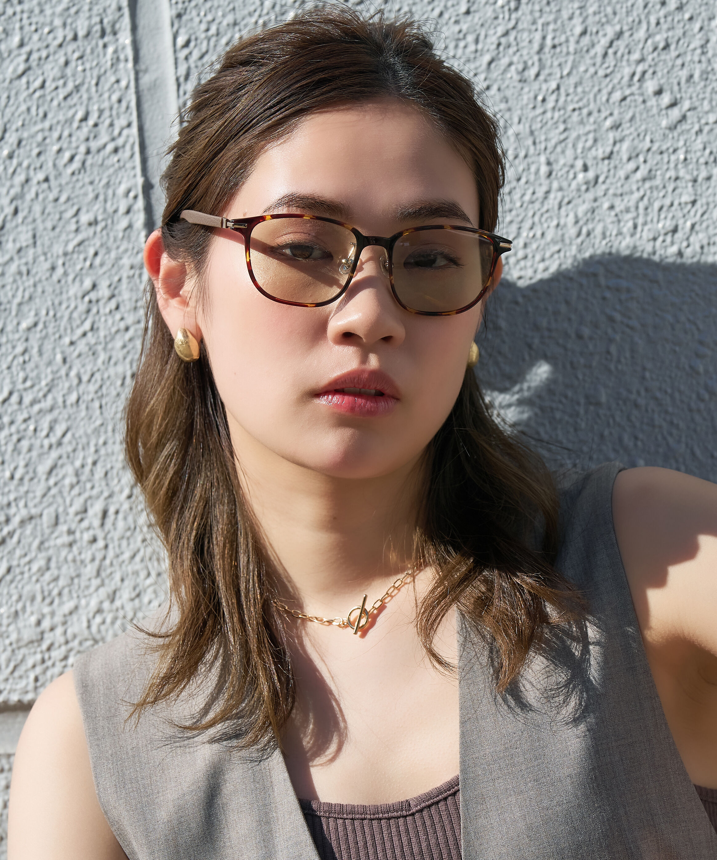  「SUNCUTGlasses/UV100%CUT ウェリントン型 サングラス｜UVカット 紫外線対策 TREND」|サングラス|